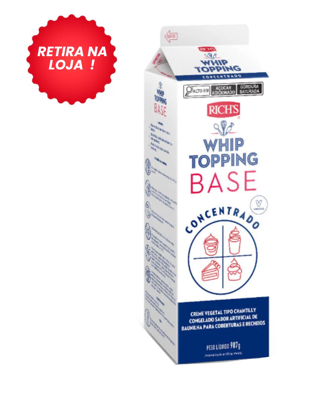 Chantilly Whip Topping Base 907g - Rich's