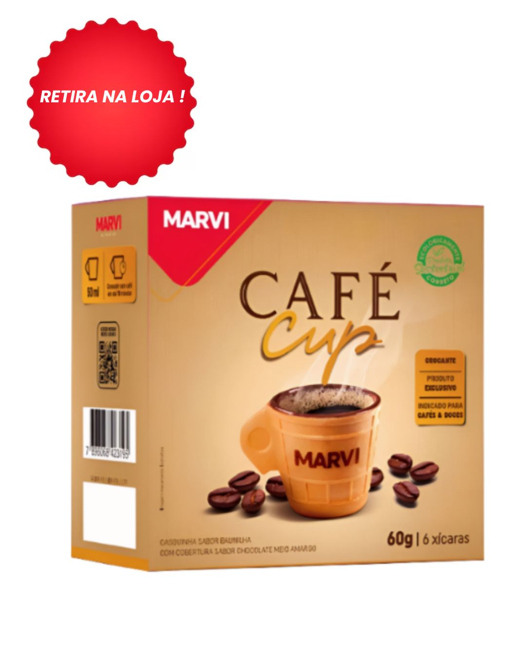 Casquinha Cup 60Gr (C/6Un) - Marvi