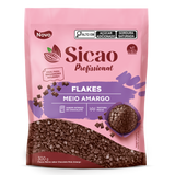 Granulado Flakes Sabor Chocolate Meio Amargo - 300g - Sicao