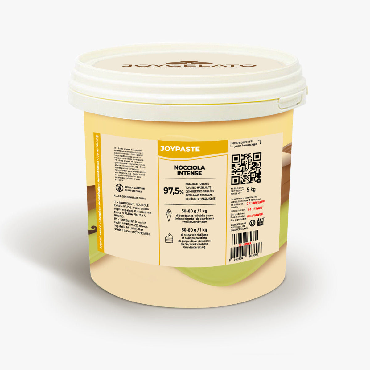 Pasta Saborizante Avelã Joypaste Nocciola Intense - 5kg - Irca