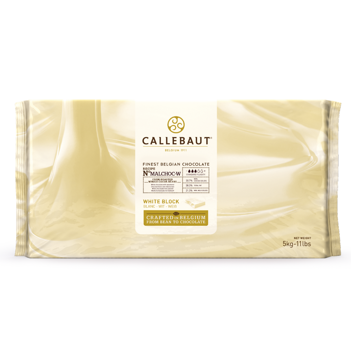Chocolate Malchoc Branco 30,6% - Reduzido em Açúcar - Barra 5kg - Callebaut