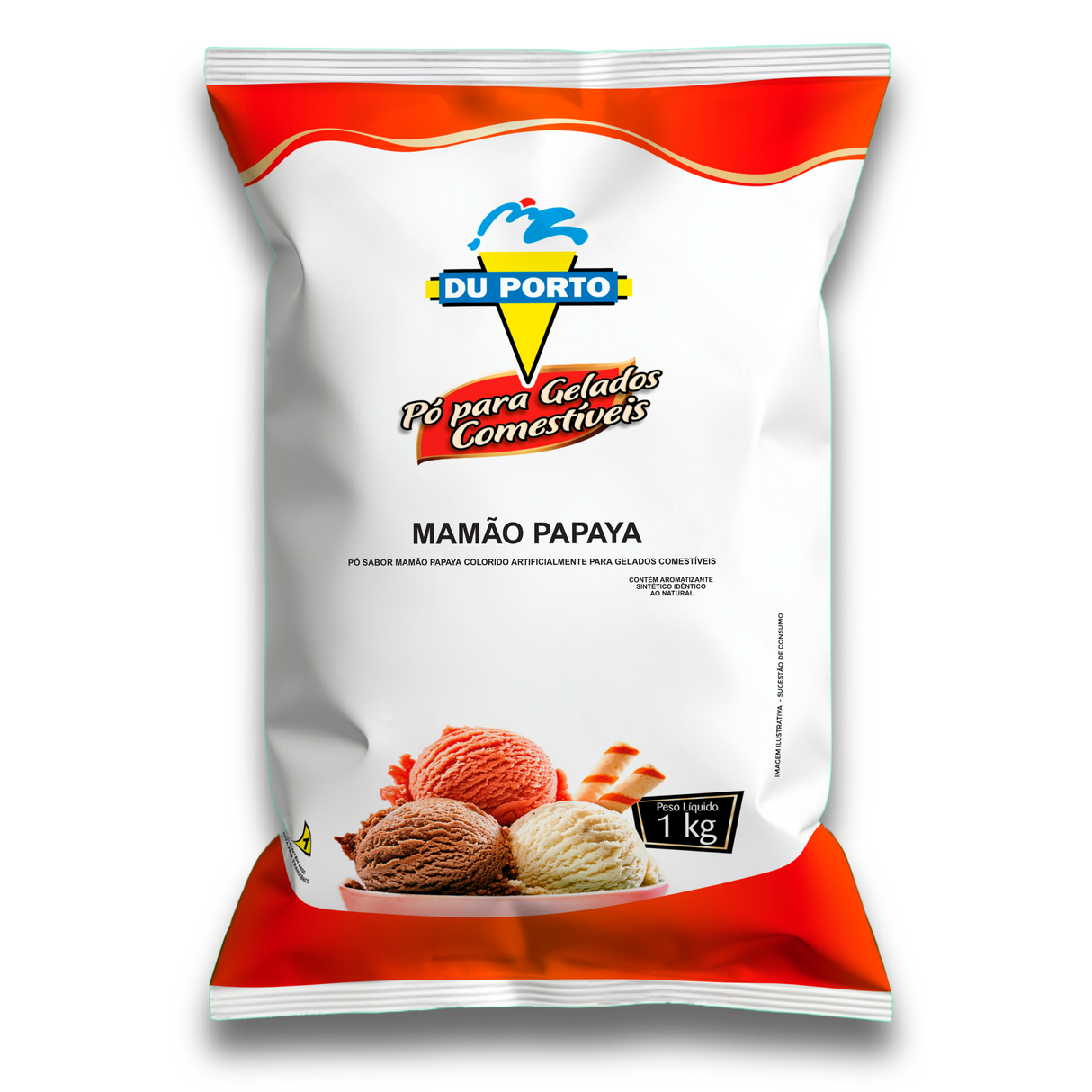 Pó Mamão Papaya - 1kg - Du Porto