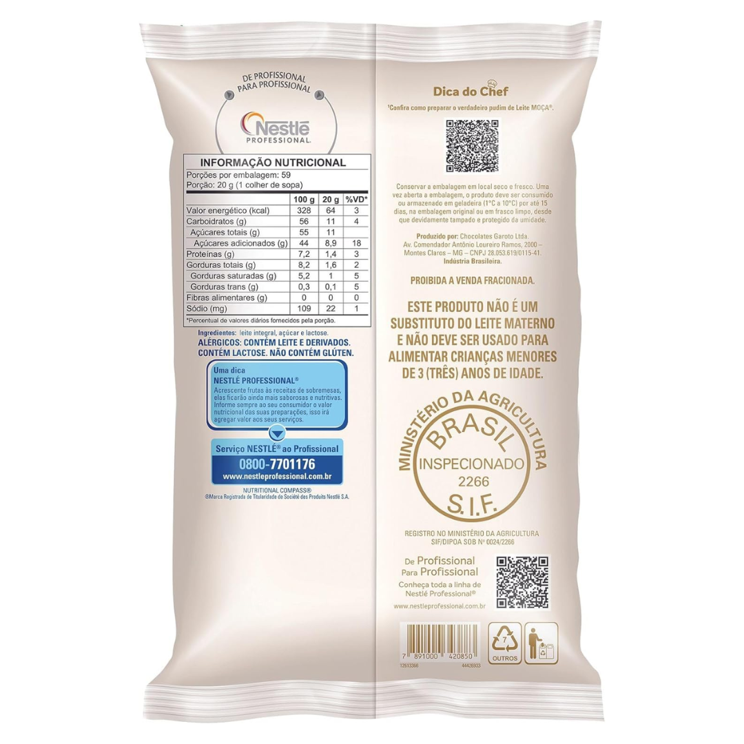 Leite Condensado Integral Moça - Bag de 1,18kg - Nestlé