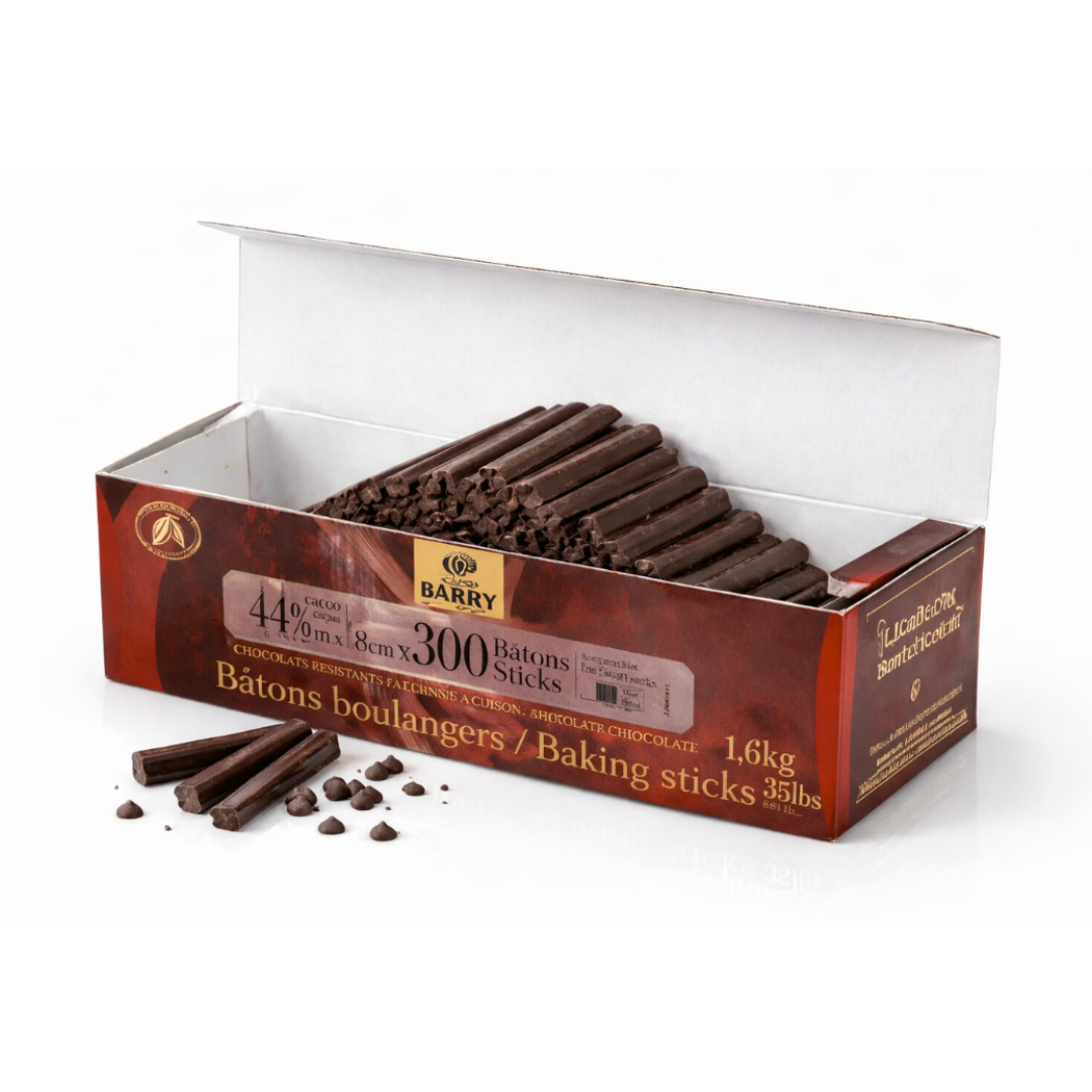 Bâtons Boulanger Chocolate Amargo 1,6Kg - Cacao Barry
