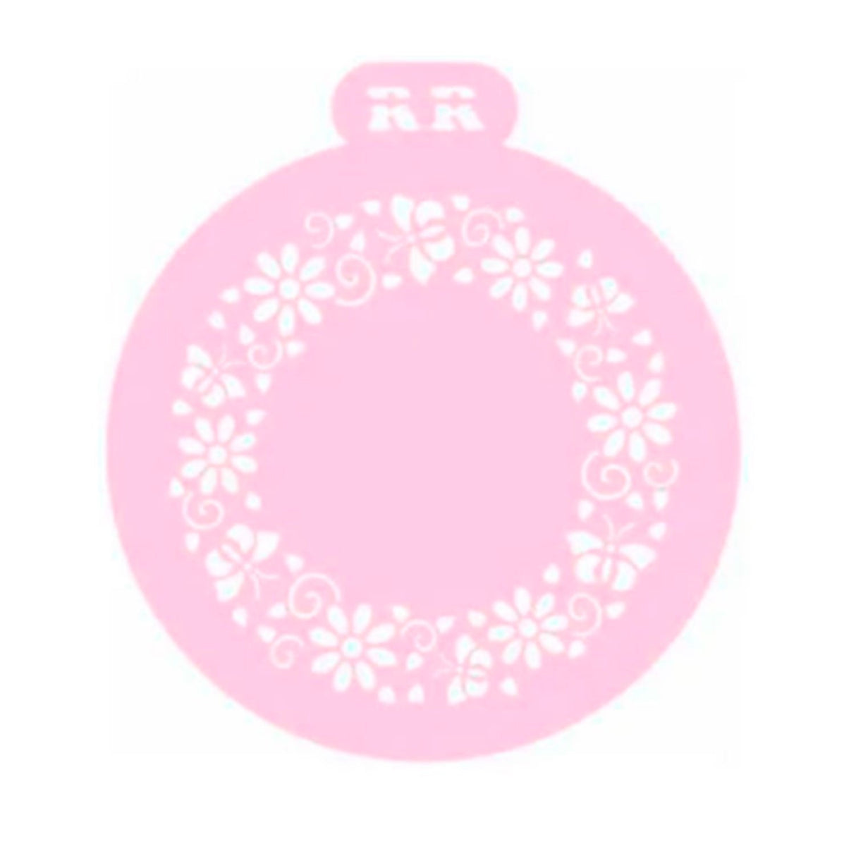 Stencil Mini Bolo Flores e Borboletas ( ref 4093 ) - R.R OLIVEIRA