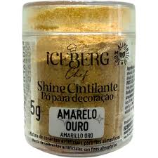Pó Cintilante Amarelo Ouro - 5g - Iceberg