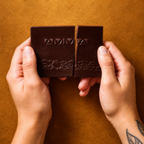 Chocolate Orgânico - Prazeres da Floresta - 50% Castanha de Caju, Banana e Caramelo - 80g - Amma