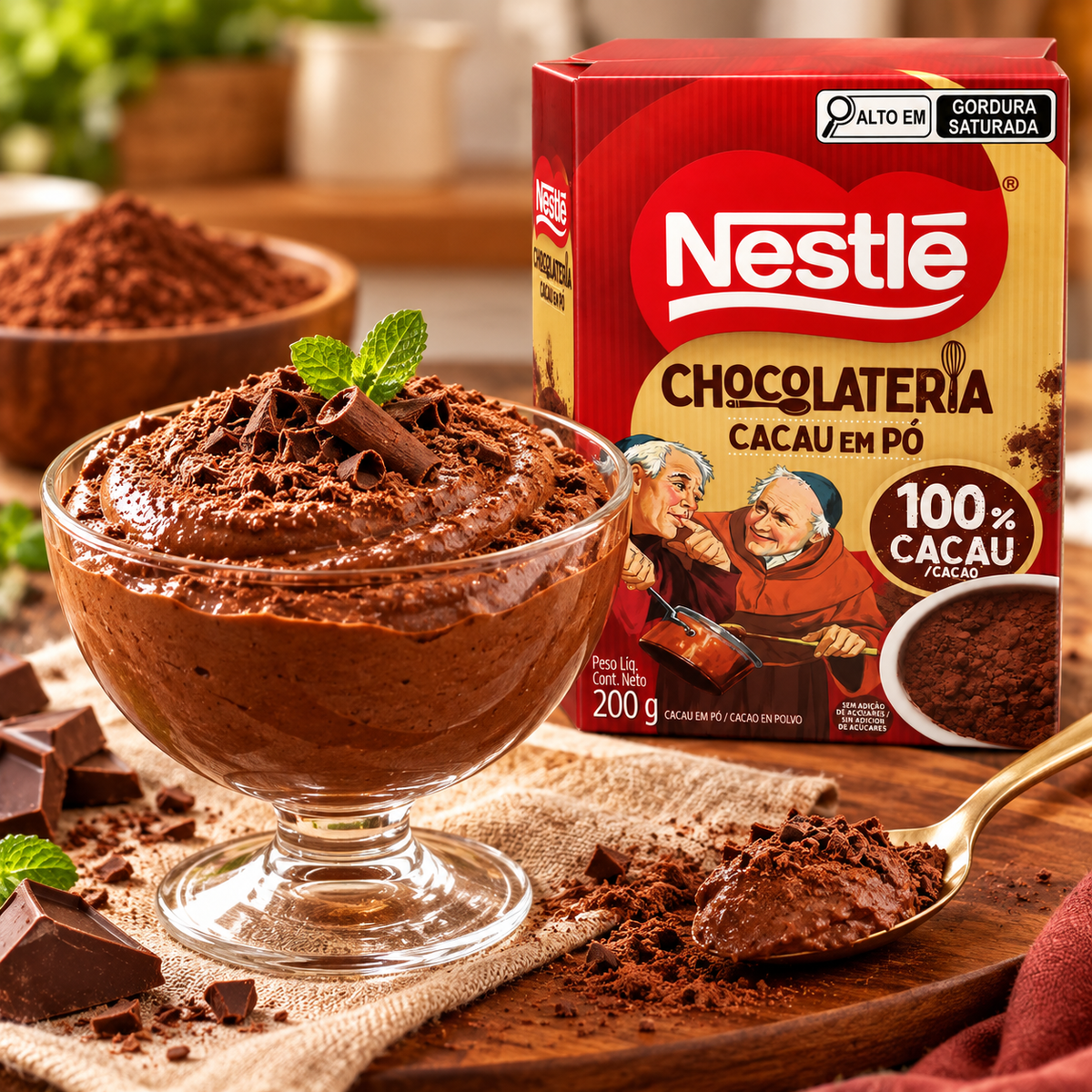 Chocolateria - Cacau em Pó 100% Cacau - 200g - Nestlé