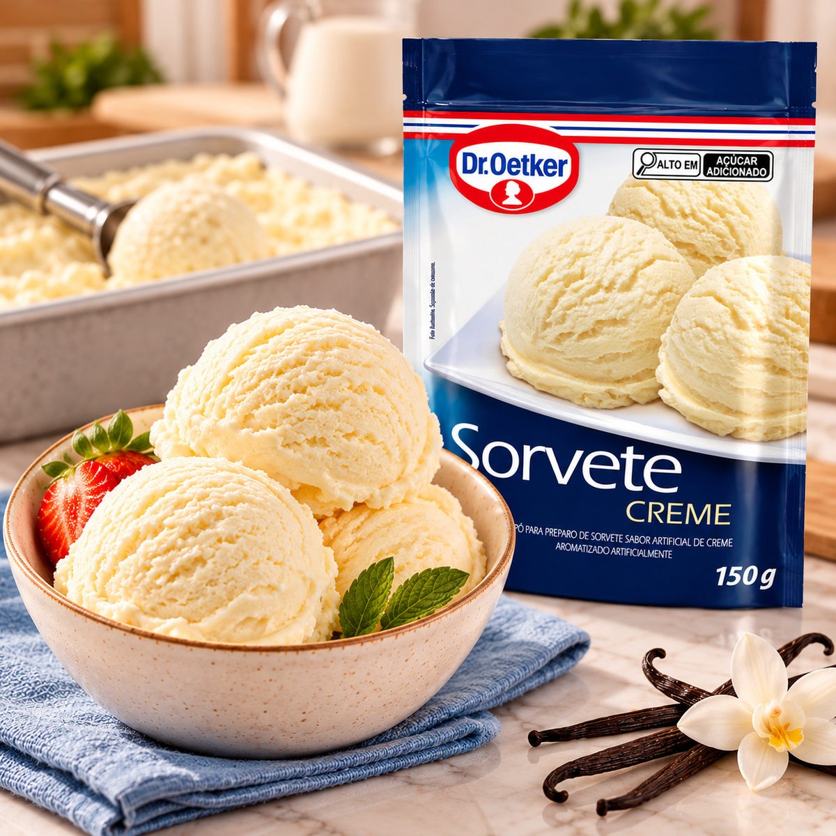 Preparo para Sorvete de Creme - 150g - Dr. Otker