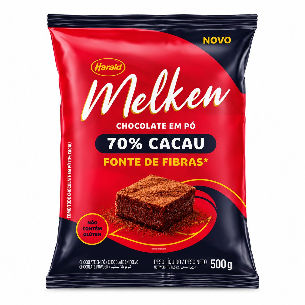 Chocolate em Pó 70% Cacau Melken - 500g - Harald