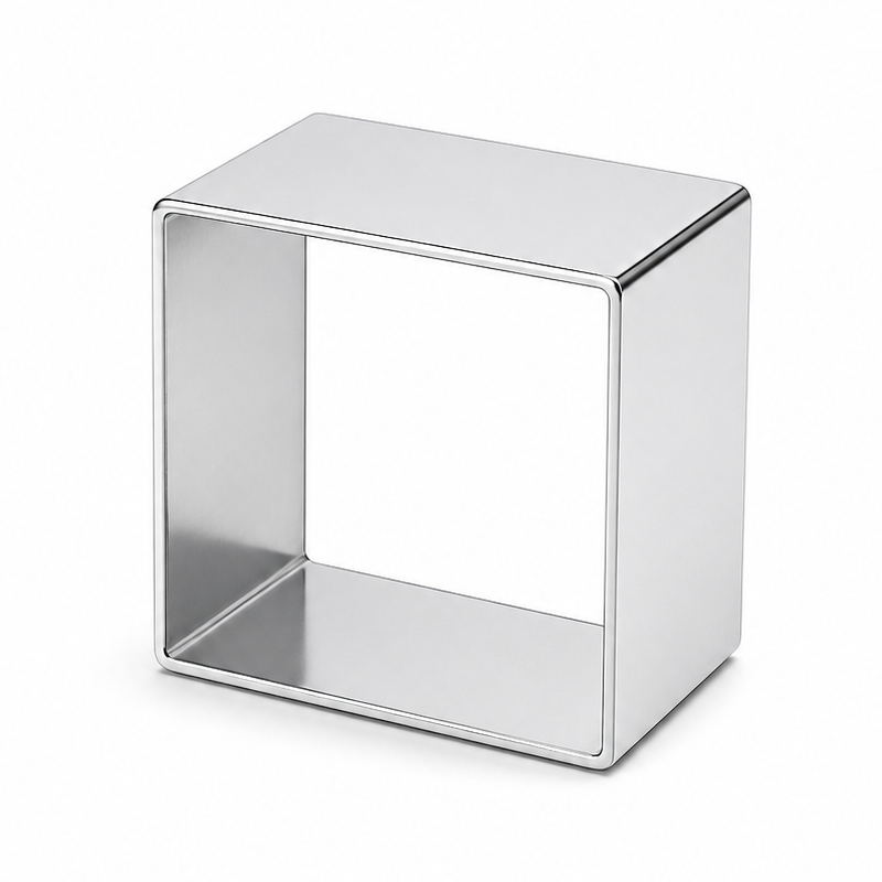 Aro Cortador Quadrado - 6x6x4cm - Metasa