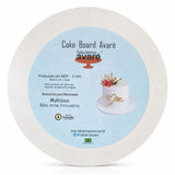 Tabuleiro em MDF Redondo Branco 30cm x 3mm - Tabuleiros Avaré