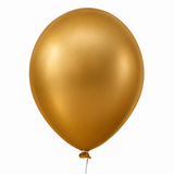 Balão Red 9" Aluminio - Dourado - 25un - Happy Day