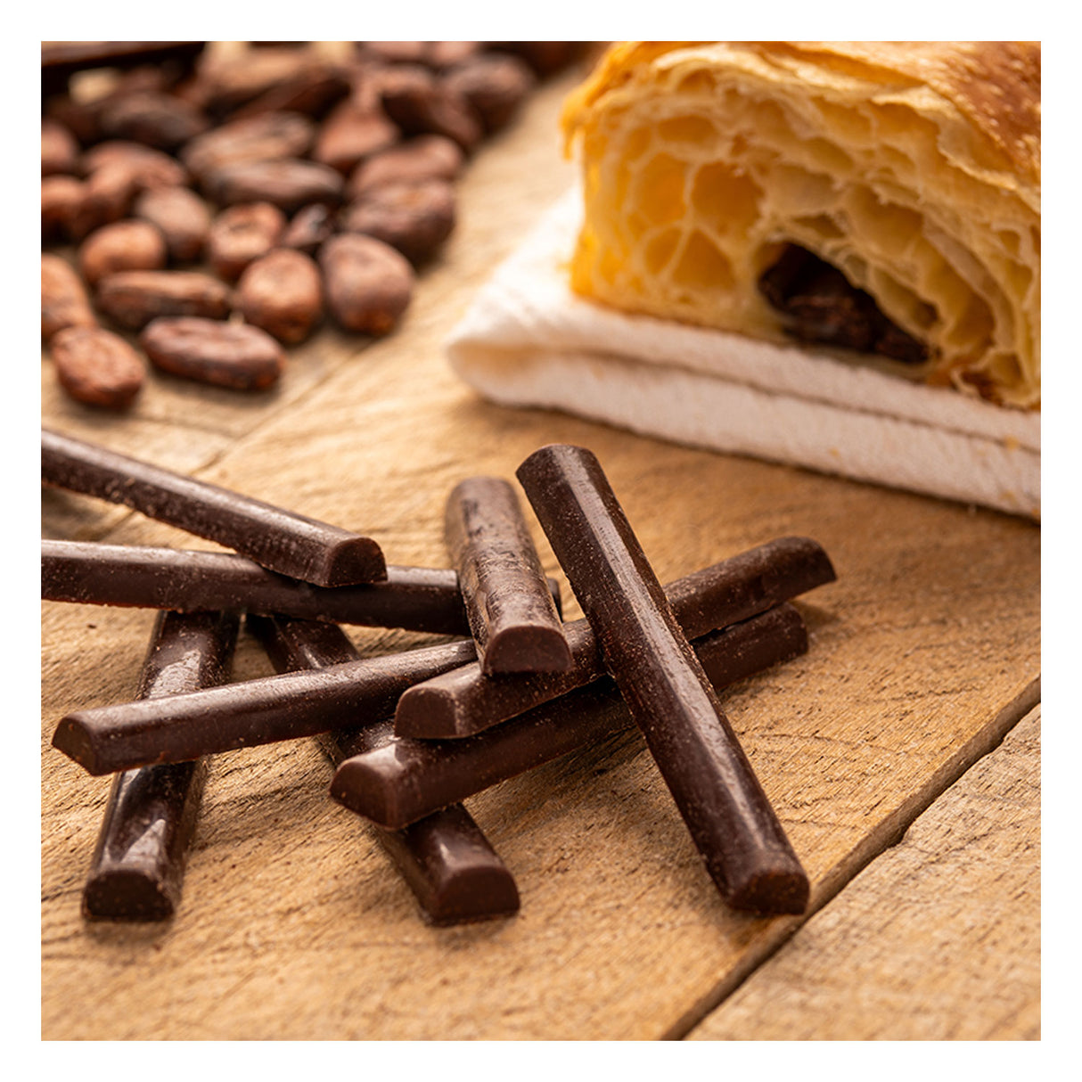 Batons de Chocolate Amargo 48% - 1,6 Kg - República Del Cacao