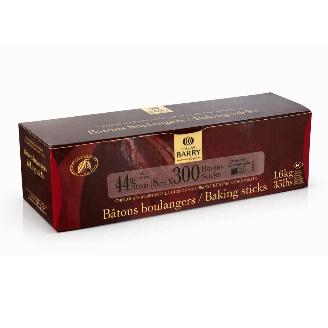 Batons Boulanger Chocolate Amargo 1,6Kg - Cacao Barry