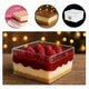 Cake Box Cristal Quadrada com Tampa 500ml - Blue Star