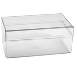 Cake Box Cristal Retangular com Tampa - 500ml - Blue Star