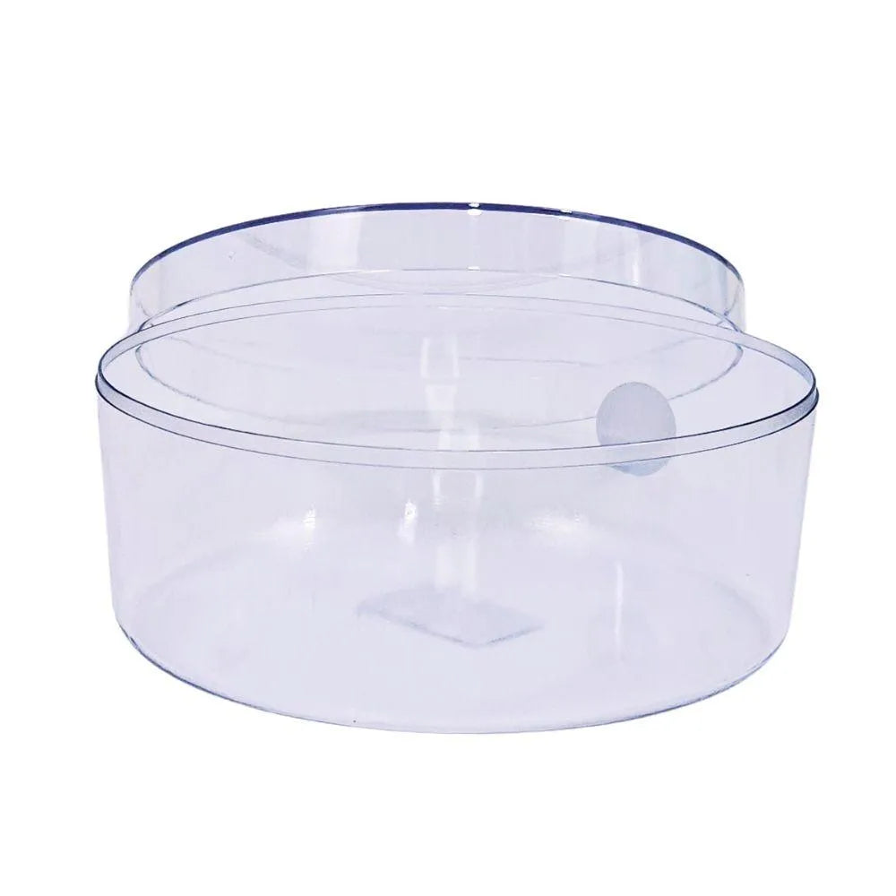 Cake Box Cristal Redonda com Tampa - 2 litros - Blue Star