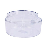 Cake Box Cristal Redonda com Tampa - 2 litros - Blue Star