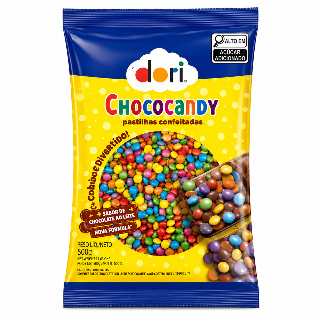 Chococandy Confete Colorido - 450g - Dori