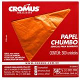 Folha Chumbo Laranja - 300un - Cromus