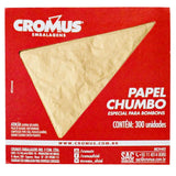 Folha Chumbo Ouro Fosco 8x7,8 - 300 un- Cromus