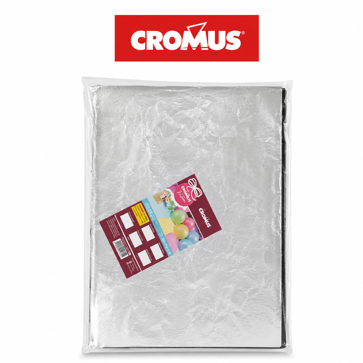 Folha Chumbo Prata 43,5x59 - 50 un - Cromus