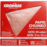 Folha Chumbo Liso Rosé Gold - 300un - Cromus