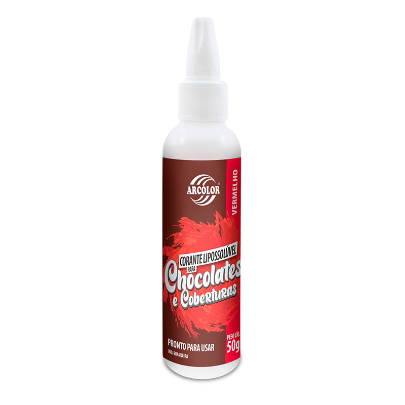Corante para Chocolate Vermelho 50g - Arcolor