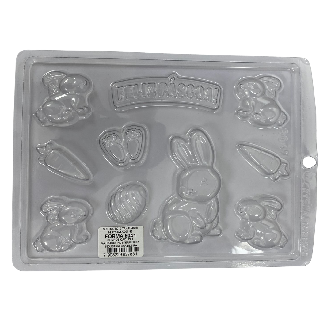 Forma Coelho 5041 (10 Cavidades) - Crystal Forming