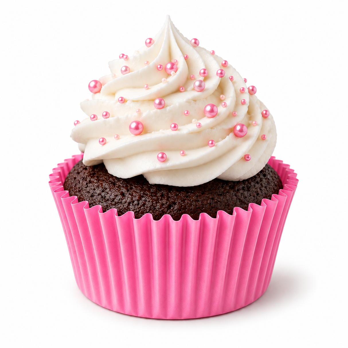 Forminha Forneável Mini Cupcake Rosa - 45un - Ultrafest