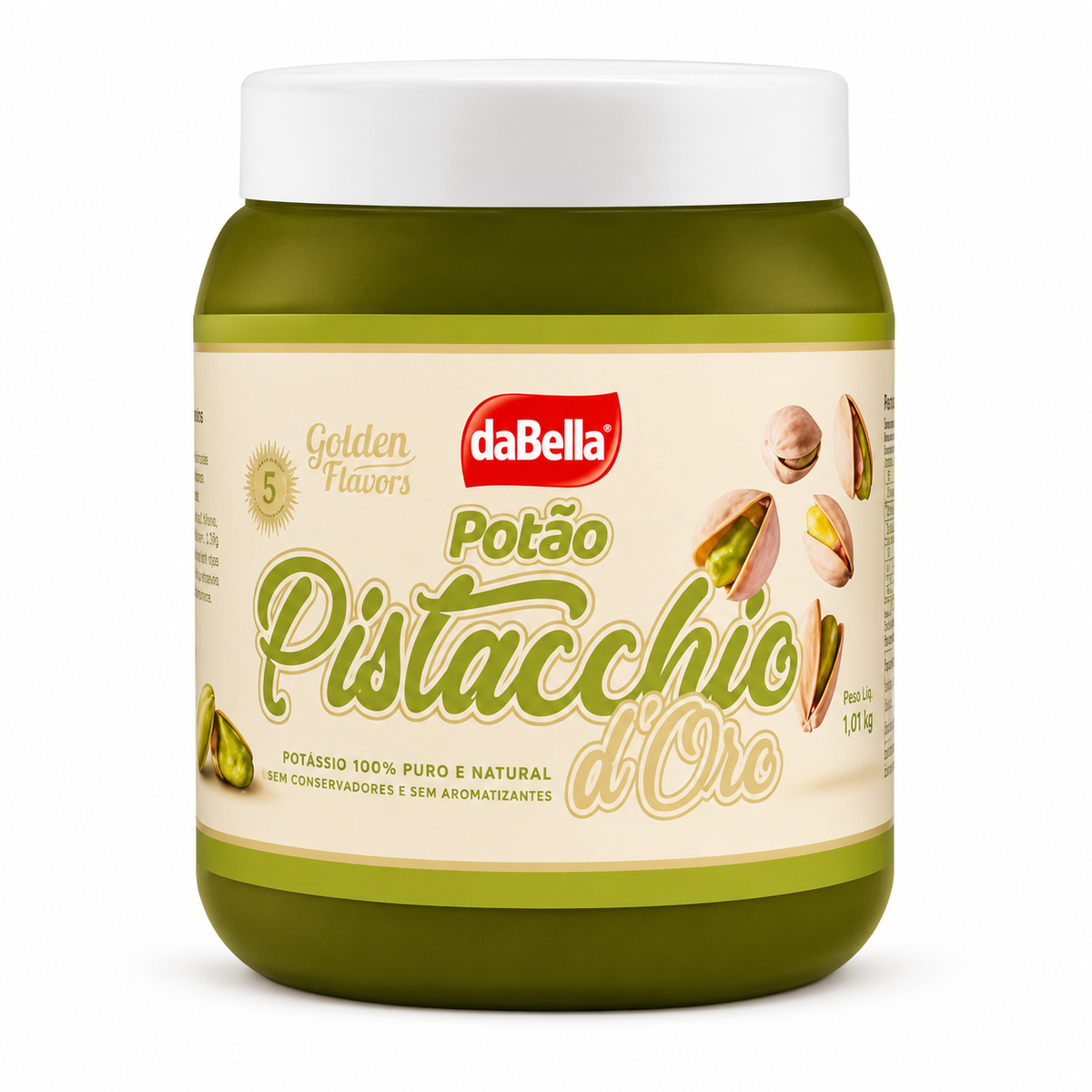 Pasta Saborizante Golden Flavors - Pistache D'oro Potão - 1Kg - DaBella