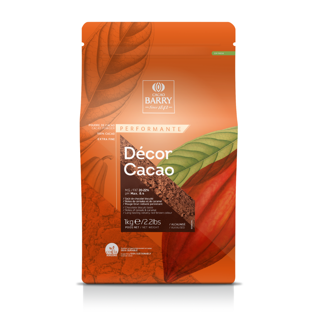 Cacau em Pó Décor Cacao 1Kg - Cacao Barry