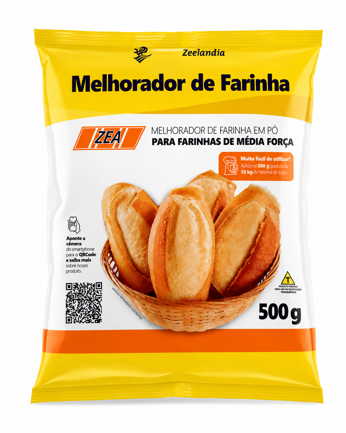 Melhorador de Farinha Zea19 Embalado 500g - Emulzint Zeelândia