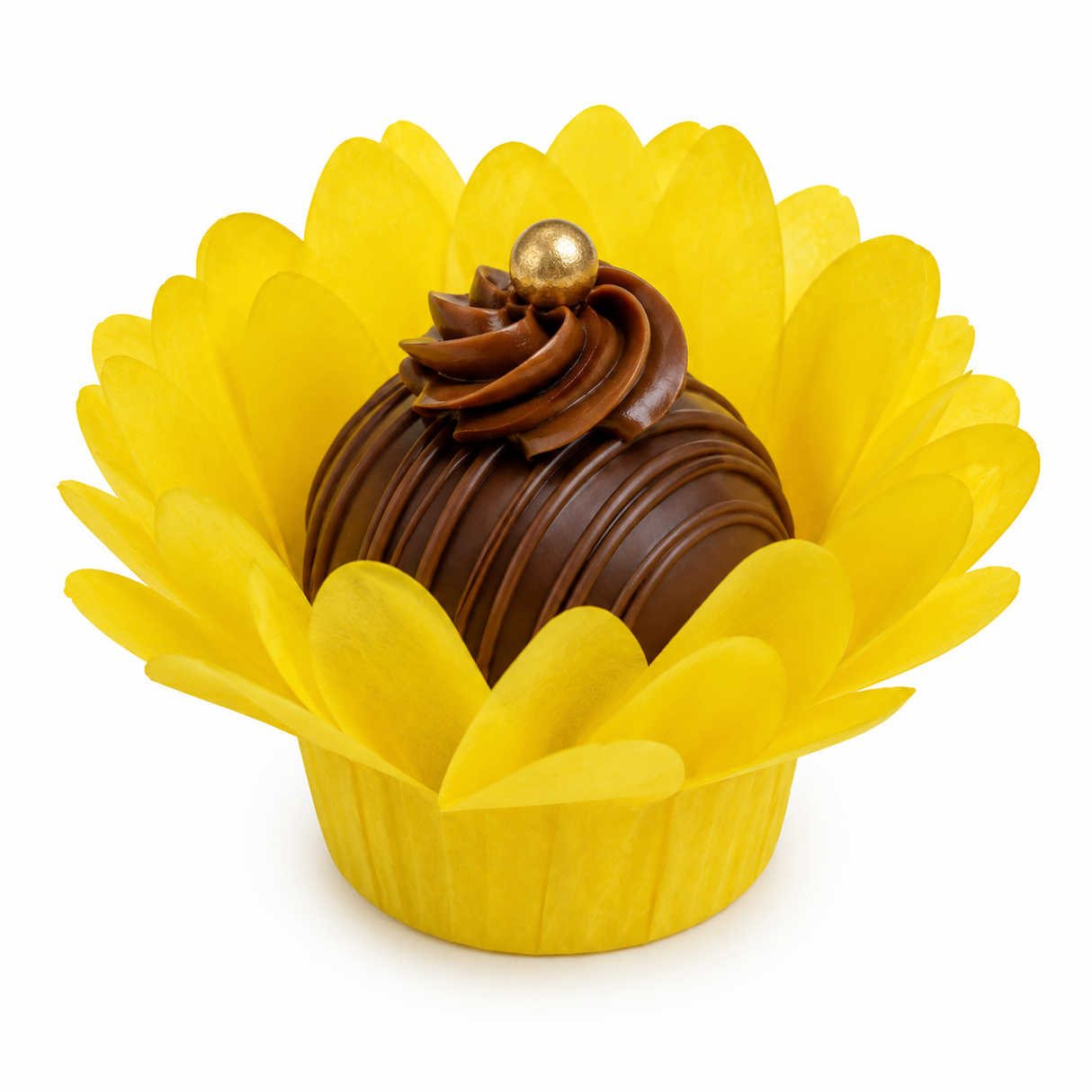 Forminha Madri Amarelo Vivo - 30un - Decora Doce