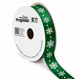Fita Cetim Flocos de Neve (ECF003HS Cor 145) - 15mmx10m - Fitas Progresso