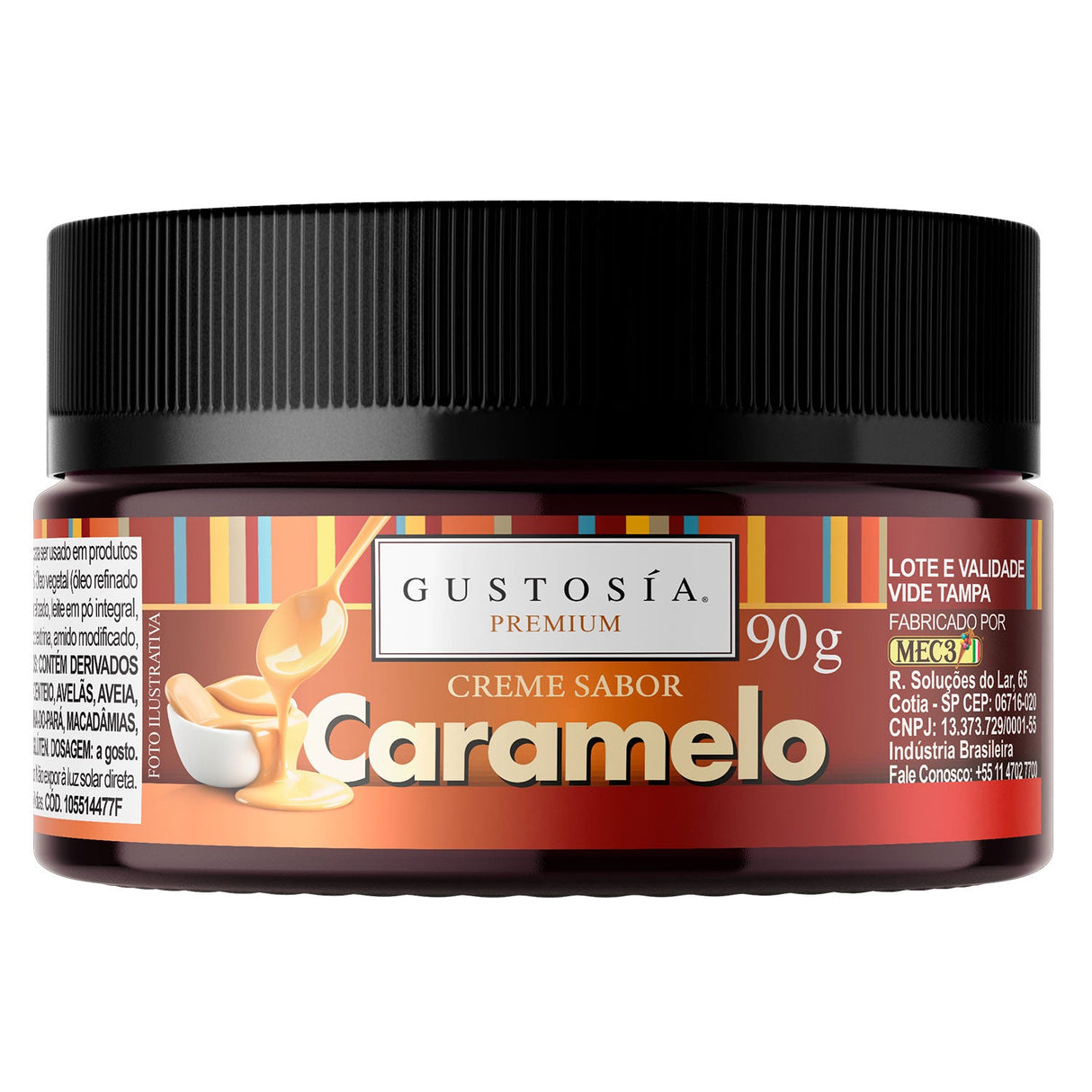 Variegato de Creme sabor Caramelo Quello Gustosía Premium - 90g - Mec3