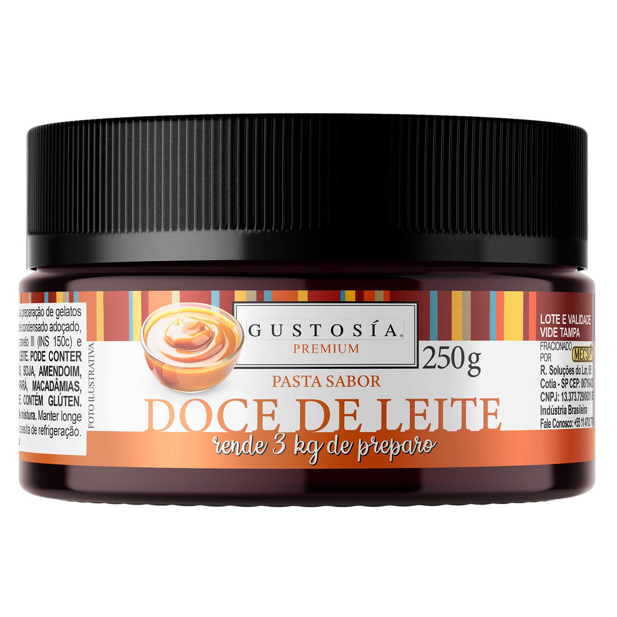 Pasta Sabor Doce De Leite 250g - Gustosia Premium