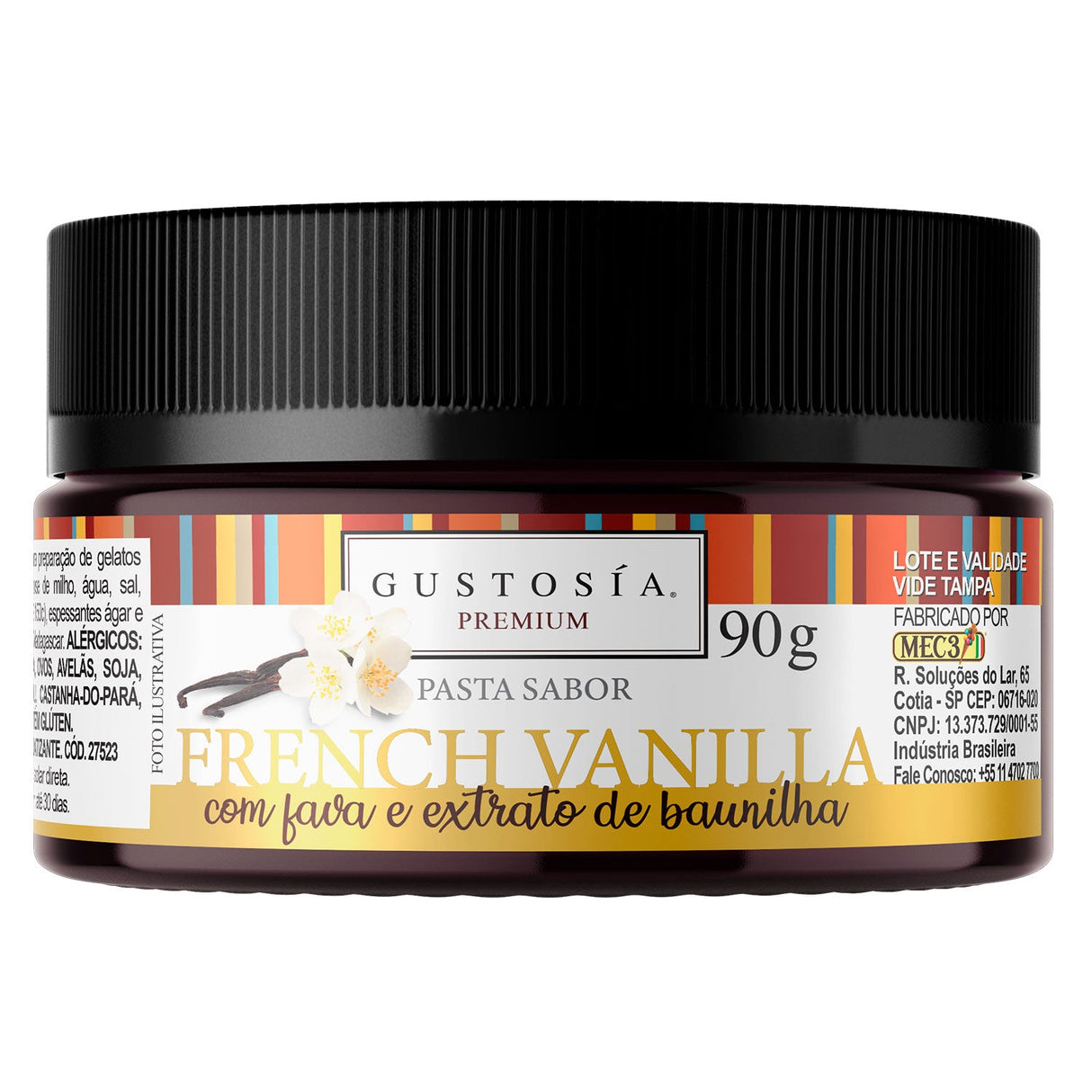 Pasta Concentrada French Vanilla - Gustosía Premium - 90g - Mec3