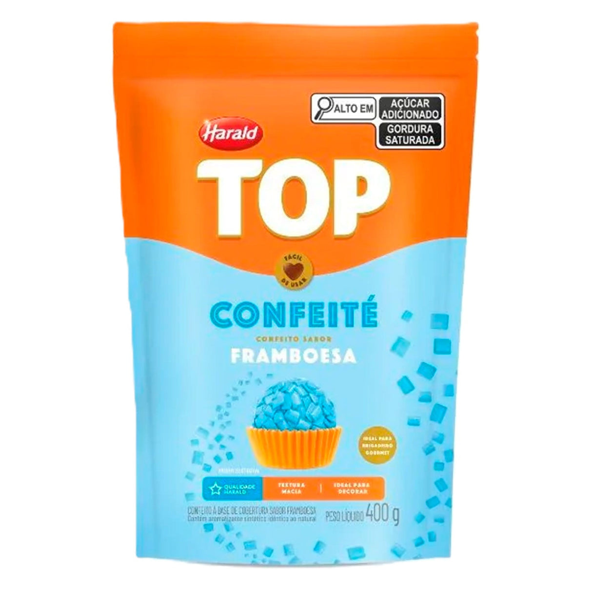 Granulado Sabor Framboesa Top Confeité - 400g - Harald