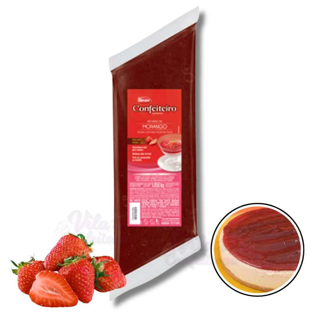 Recheio Confeiteiro - Morango - 1,05Kg - Harald