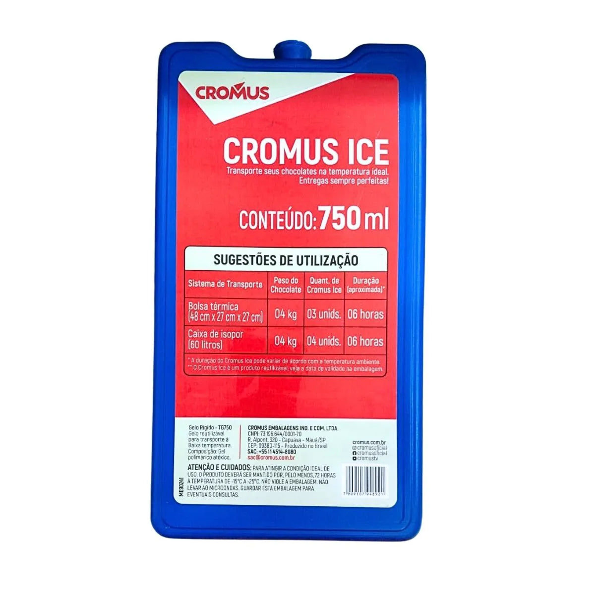 Placa Ice - 750ml - Cromus