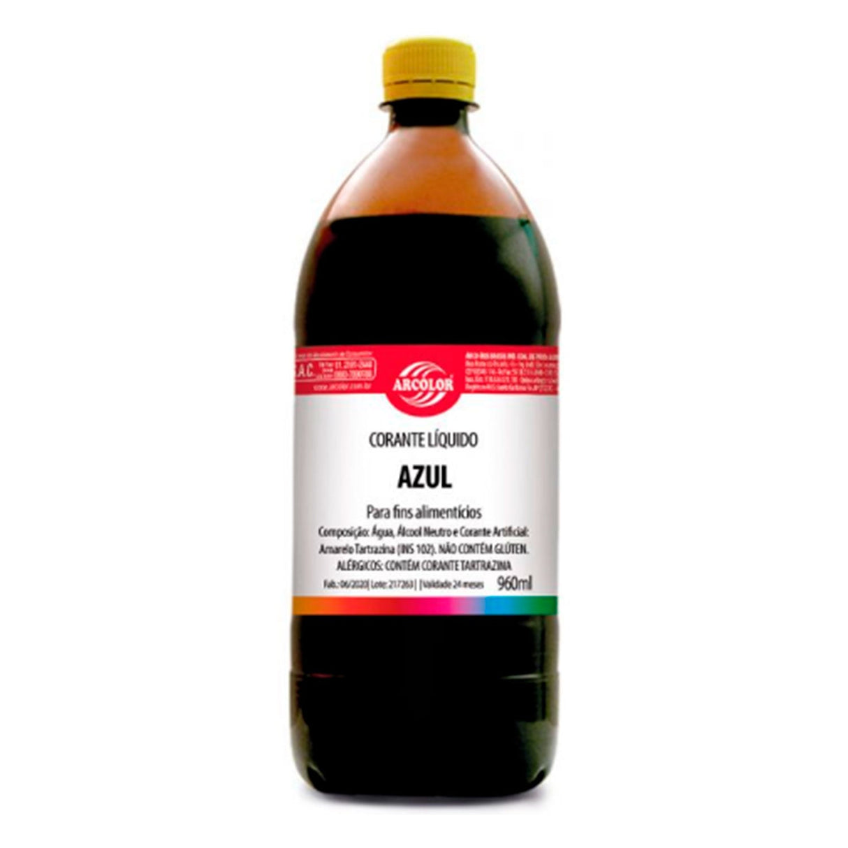 Corante Líquido Azul 960ml - Arcolor