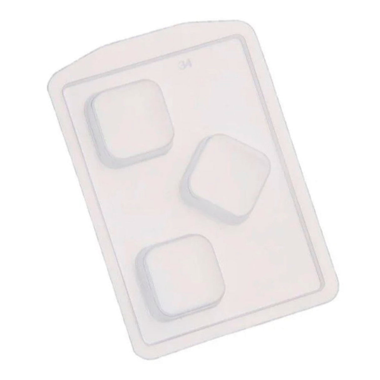 Forma Pão de Mel Quadrada Média ( FP34 ) 5,9x5,9x2,2cm - Crystal Forming