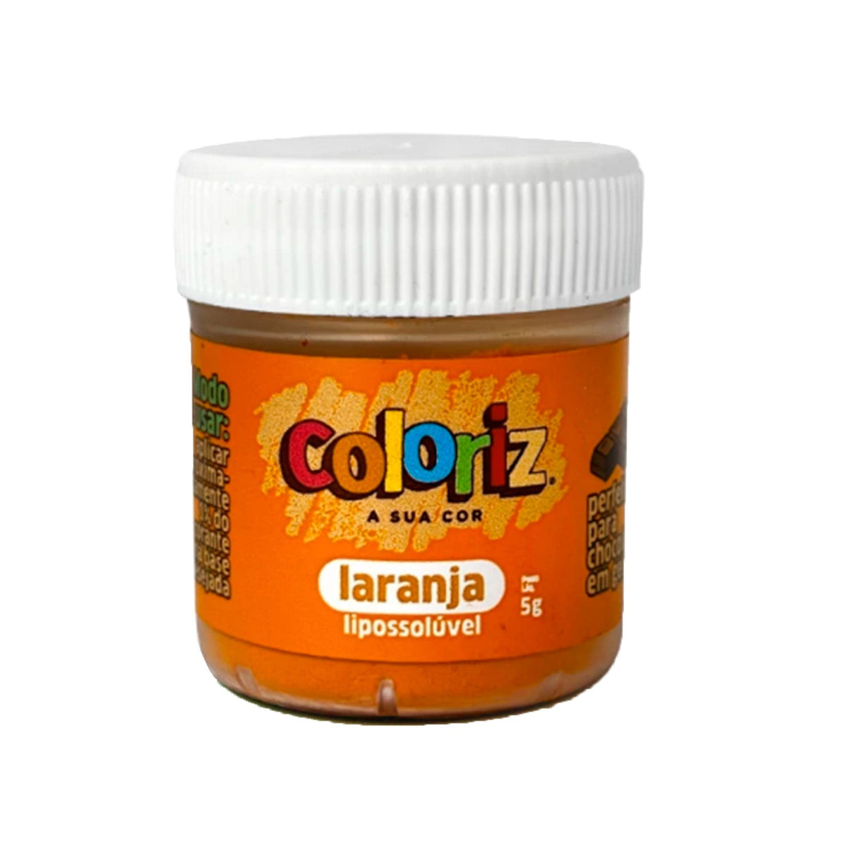 Corante Em Pó Lipossolúvel Coloriz Laranja 5g - Gran Chef