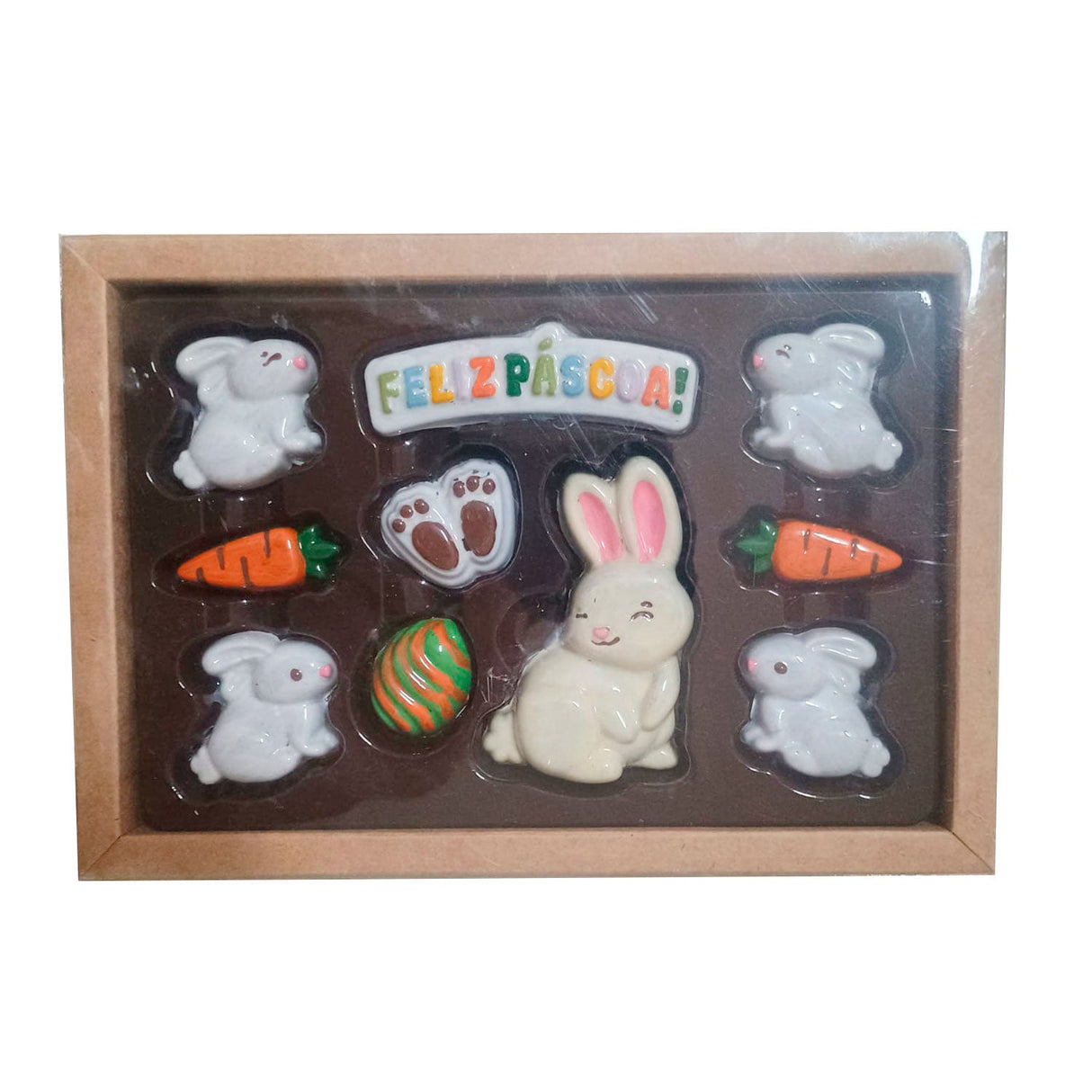 Caixa Coelho com 10 Cavidades Kraft ( c/5un ) - Crystal Forming