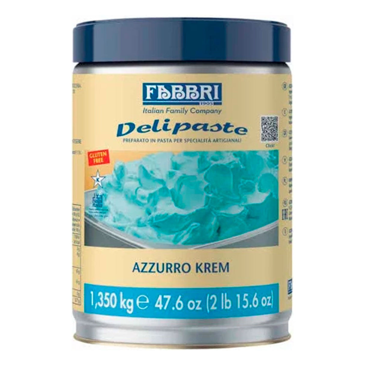 Pasta Saborizante Azzurro Cream ( Algodão Doce ) 1kg - Fabbri