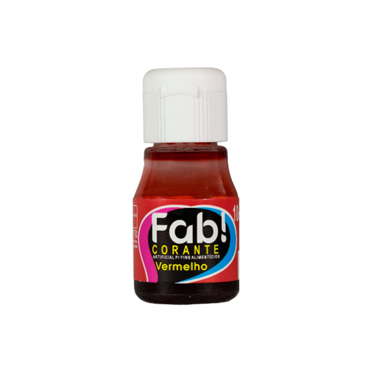 Corante Líquido Vermelho 10ml - Fab!