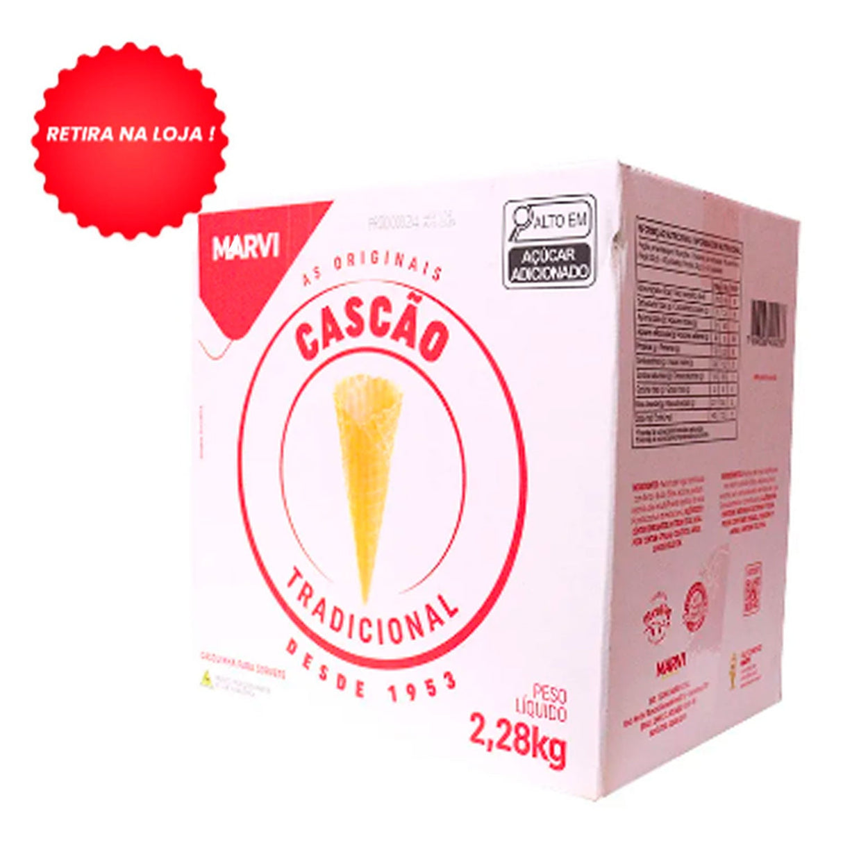 Caixa Cascão Sorvete ( c/120un ) - Marvi