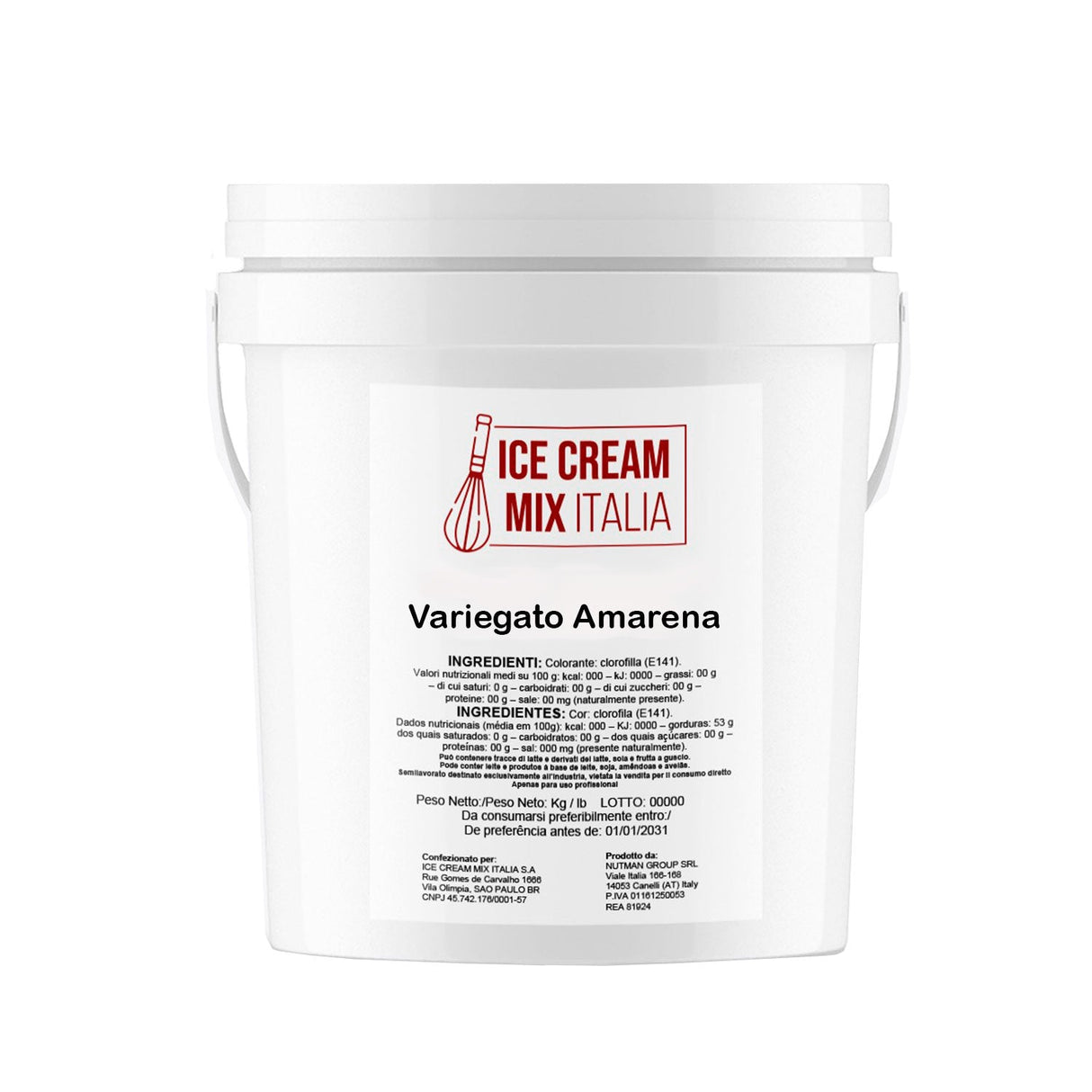 Variegato Amarena ( Mescla ) 5kg - Ice Cream Mix